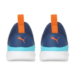 Puma Kids Hobbes Navy & Orange Casual Slip-Ons image 5