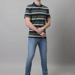 Cantabil Blue Regular Fit Lightly Washed Jeans image 5