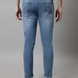 Cantabil Blue Regular Fit Lightly Washed Jeans image 2
