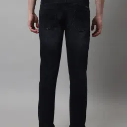 Cantabil Black Regular Fit Lightly Washed Jeans image 2
