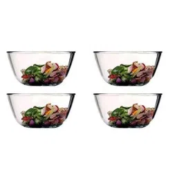 Femora Borosilicate Glass Microwave Safe Mixing Bowls (2650 ml) - Set of 4 image 1