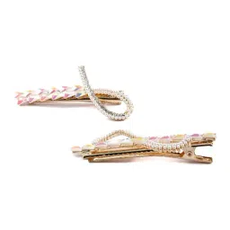 Prita by Priyaasi Multicolor Beaded Hair Pin set image 3