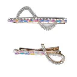 Prita by Priyaasi Multicolor Beaded Hair Pin set image 2