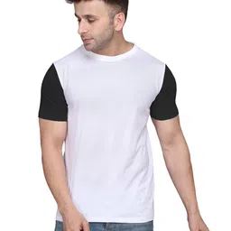 BEYOU FASHION Colourblocked Round Neck Slim Fit T-shirt-image-47