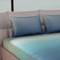 Stoa Paris Green & Blue 300 TC Fitted Double King Bedsheet Set 1.83 m x 1.98 m image 5