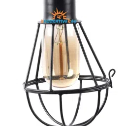 DecorativeRay Black Iron Hanging Light - Set of 1 image 5