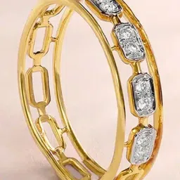 Mia by Tanishq Linked Brilliance Gold & Diamond Finger Ring for Women-picture-35