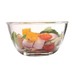 Femora Transparent Borosilicate Glass 2 Piece Mixing Bowl Set (1050 ml, 1600 ml) image 3