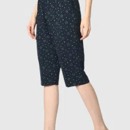 Vimal Jonney Blue Graphic Print Capris image 3