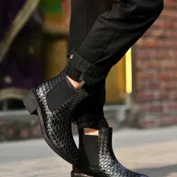 Hvnly by Shoetopia Women's Black Chelsea Boots-image-47