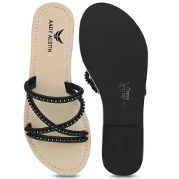 Aady Austin Women's Black Casual Sandals image 3