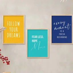 walllane Motivational Wall Art With Frame Home Decor Wall Painting For Living Room Office Bedroom-picture-16