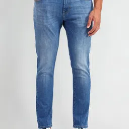 U.S. Polo Assn. Denim Co. Men Tapered Fit Heavy Fade Stretchable Jeans image 2