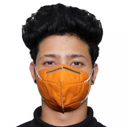 Oriley N95 5 Layer Disposable Face Mask with Nose Pin and Earloop Orange-picture-7