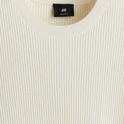 H&M Regular Fit Rib-Knit T-shirt image 2