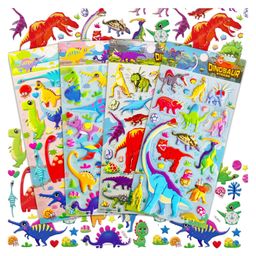 FunBlast 3D Dinosaur Theme Puffy Stickers Set of 4 Sheets Random Design-picture-42