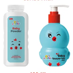 Joychick Baby Shower Gel Nourished with Pro-Vitamin B5 and Chamomile 200ml & Joychick Baby Powder Nourished with calming Sandalwood and nourishing Goa Butter Tree Extract 200g-picture-26