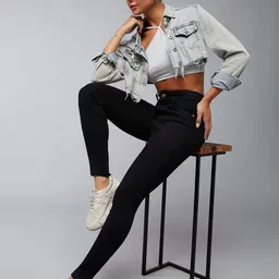 DOLCE CRUDO Women Slim Fit High-Rise Stretchable Jeans-picture-33