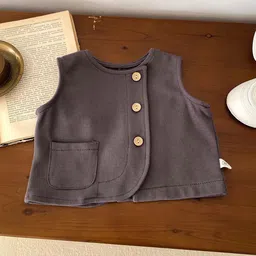 LULU & SKY Unisex Kids Ribbed Sweater Vest-picture-47