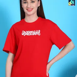 Dreambe Women Typography 2 Wonder Woman Printed Applique T-shirt-image-8