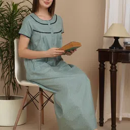 Sweet Dreams Women Printed Maxi Nightdress-picture-27