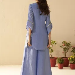 AUTUMN LANE Albeli Yale Premium Embroidered Tunic With Palazzo Co-Ords image 5