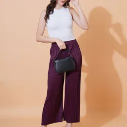 Parona Women Knitted Palazzos-picture-32