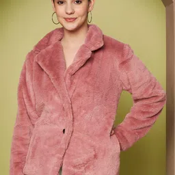 BRINNS Women Single-Breasted Notched Lapel Pea Coat-picture-19