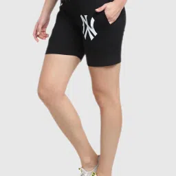 Vimal Jonney Black Graphic Print Shorts image 4