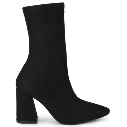 Truffle Collection Women's Black Casual Booties image 2