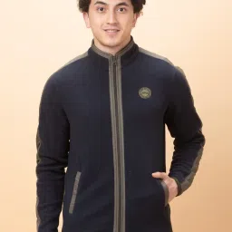 Being Human Navy Regular Fit Jacket image 1