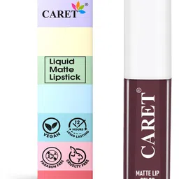 CARET ORGANIC Super-Pigmented Liquid Matte Lipstick - 2 ml - Maroon - 7 image 2