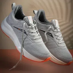 Asian Men's Grey Running Shoes image 1