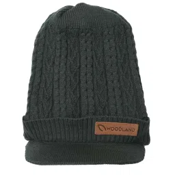 Woodland Green Textured Beanies image 1