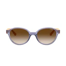 Vogue Eyewear 0VJ200728371345 Light Brown Oval Sunglasses - 45 mm-image-33