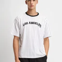 Forever 21 White Regular Fit Printed T-Shirt image 1