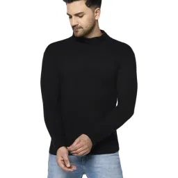 Rigo Black Cotton Slim Fit T-Shirt-image-16