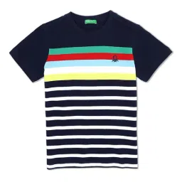 United Colors of Benetton Kids Navy Striped T-Shirt-picture-40