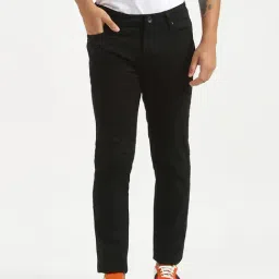 United Colors of Benetton Black Skinny Fit Lightly Washed Jeans-image-93