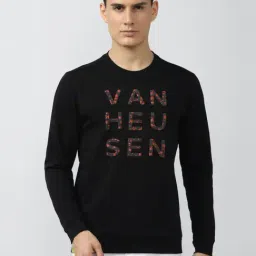 Van Heusen Black Slim Fit Printed SweatShirt-picture-16