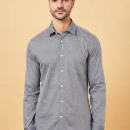 Byford by Pantaloons Caviar Cotton Slim Fit Texture Shirt-picture-46