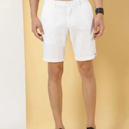 Thomas Scott White Slim Fit Shorts-picture-39