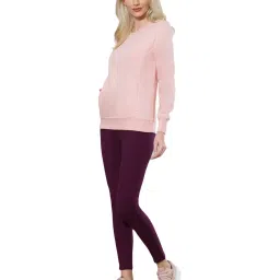 Van Heusen Women Pink Round Neck Sweatshirt image 3
