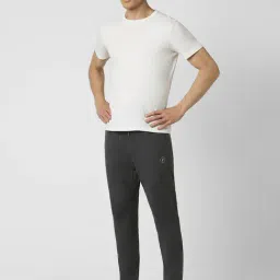van heusen Men Grey Textured Casual Track Pants image 5