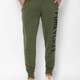 Forever 21 Green  Regular Fit Printed Joggers image 1