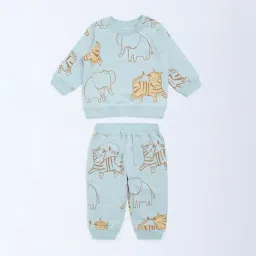 HOP Baby by Westside Sage Animal Printed Cotton Sweatshirt and Pants-picture-14