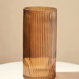 Pure Home and Living Dark Brown Glass Vase image 1