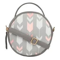 Bagsy Malone Grey Printed Medium Handbag image 1