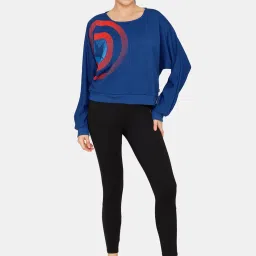 Zelocity by Zivame Blue Printed T-Shirt image 4