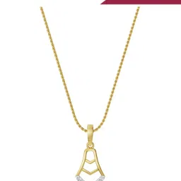EMORI 18k (750) Yellow Gold Brianna Timeless Lab Grown Diamond Pendant image 1